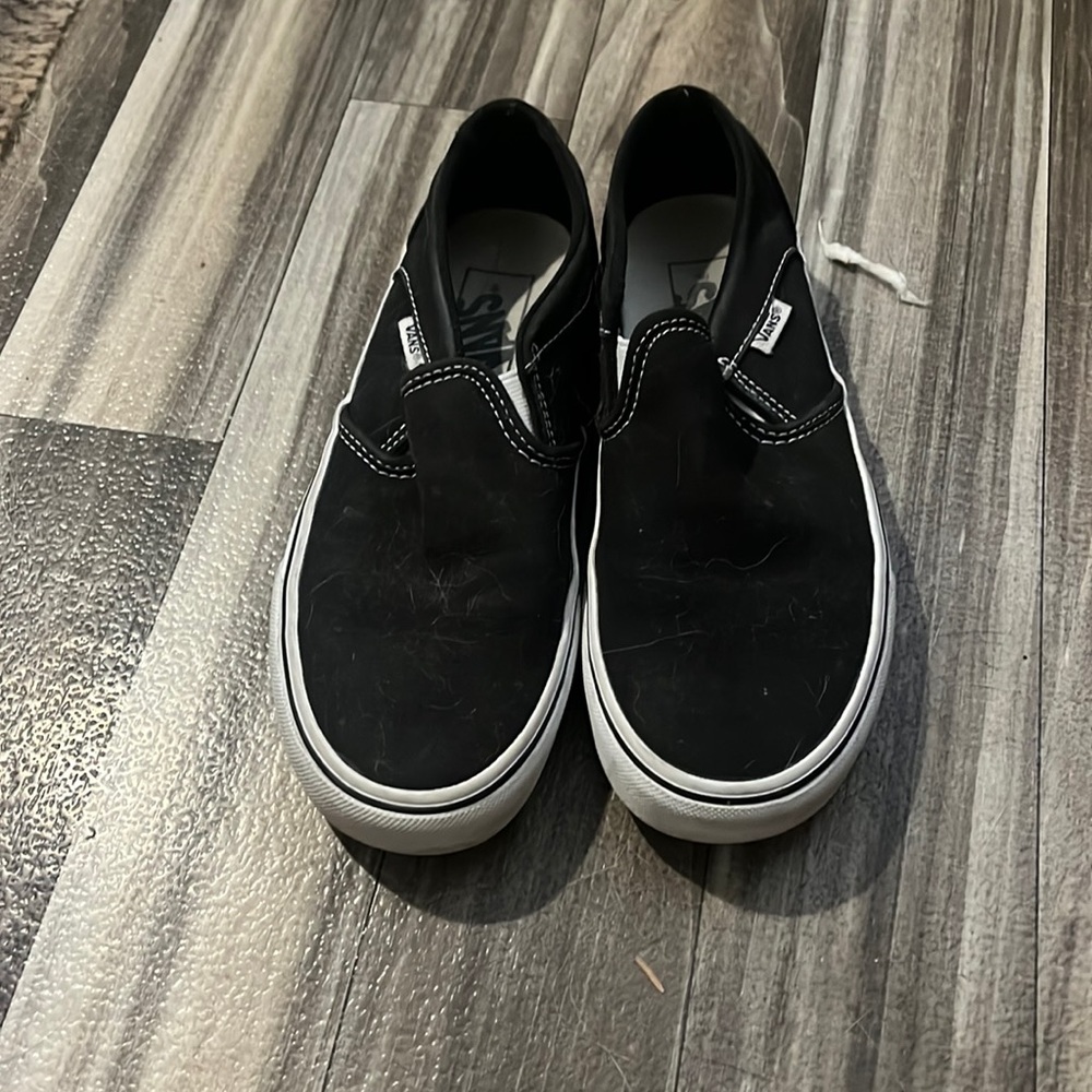 Black slip on vans